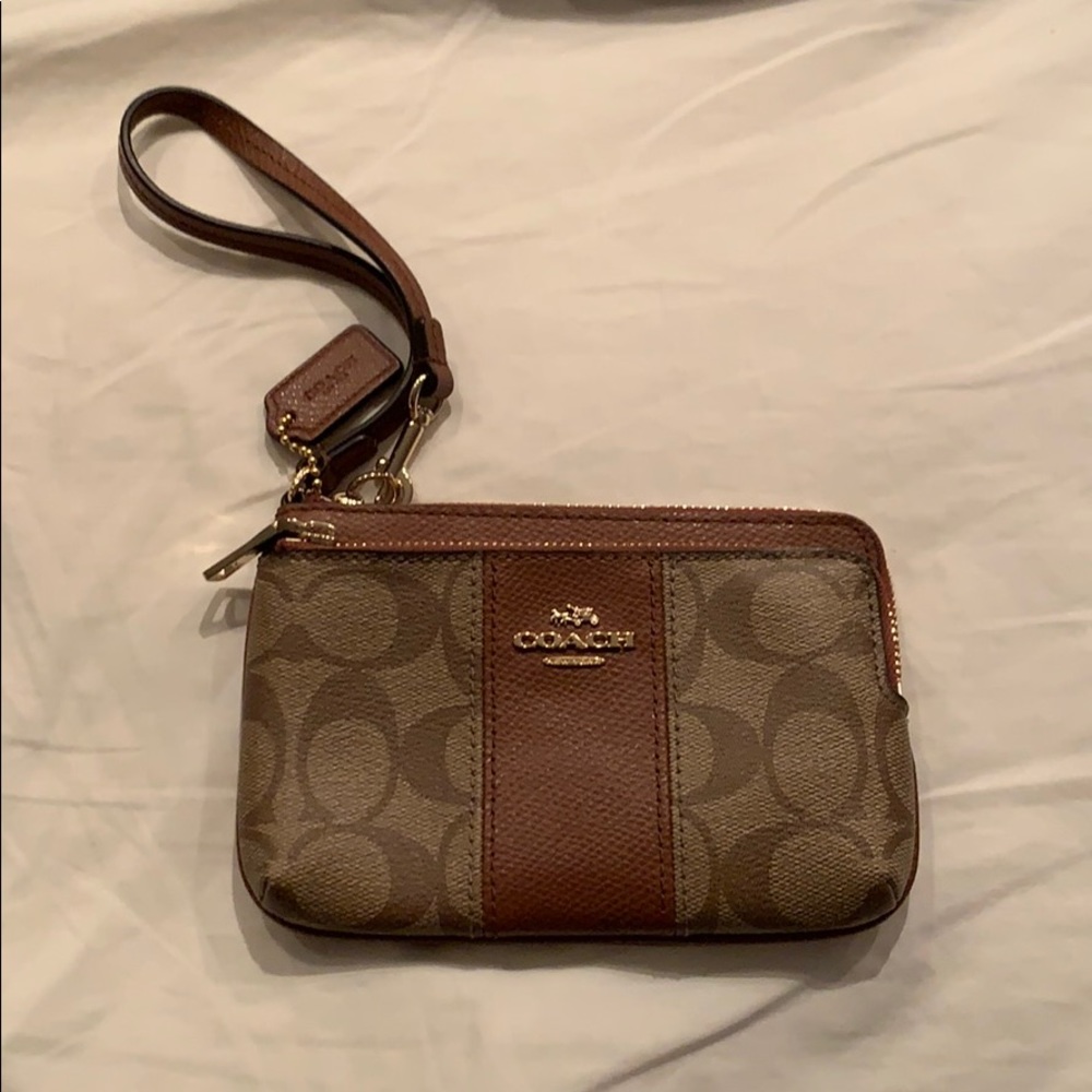 Coach wristlet wallet clutch